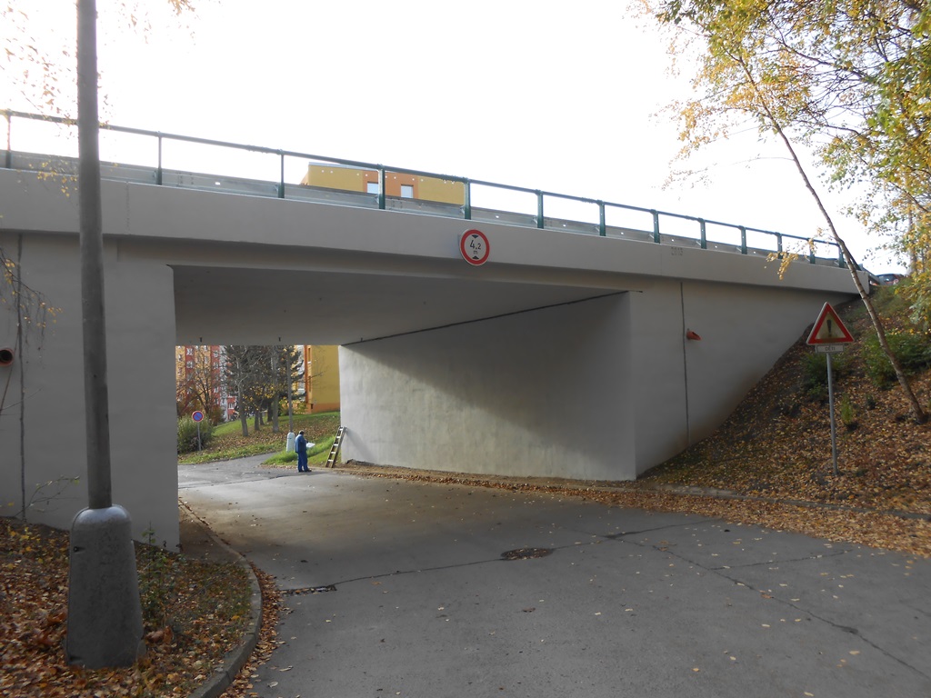 Rekonstruovaný most v Jirkově