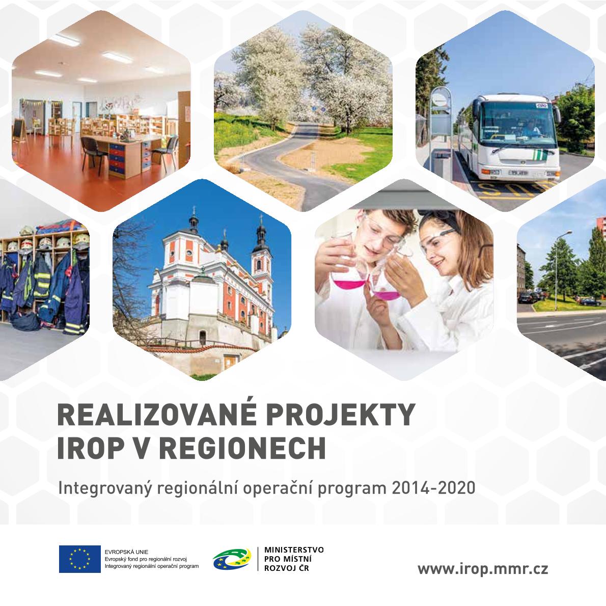 Realizované projekty IROP 2014-2020 v regionech